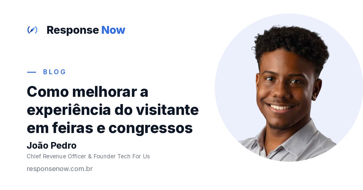 Como melhorar a experiência do visitante em feiras e congressos