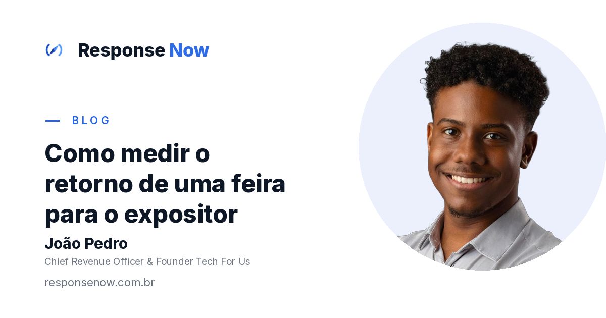 Como medir o retorno de uma feira para o expositor